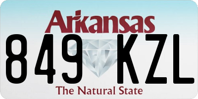 AR license plate 849KZL
