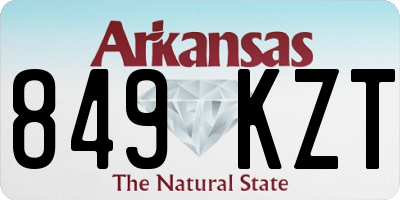AR license plate 849KZT