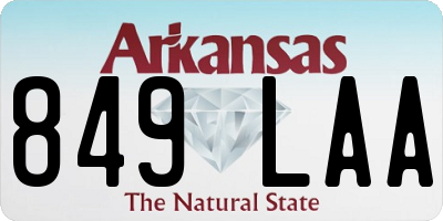 AR license plate 849LAA
