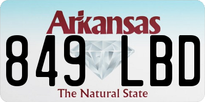 AR license plate 849LBD