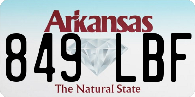 AR license plate 849LBF
