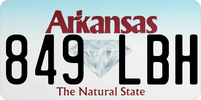 AR license plate 849LBH