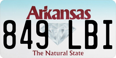 AR license plate 849LBI