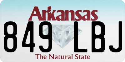 AR license plate 849LBJ