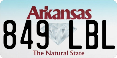 AR license plate 849LBL