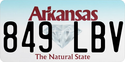 AR license plate 849LBV