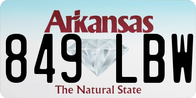 AR license plate 849LBW