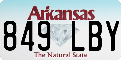 AR license plate 849LBY