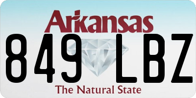 AR license plate 849LBZ