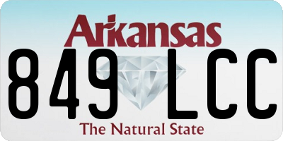 AR license plate 849LCC
