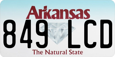 AR license plate 849LCD