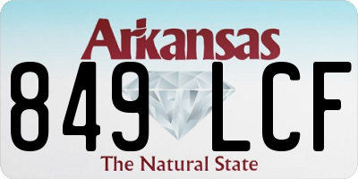 AR license plate 849LCF