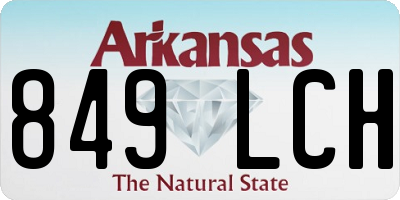 AR license plate 849LCH