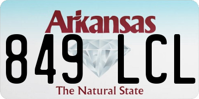 AR license plate 849LCL