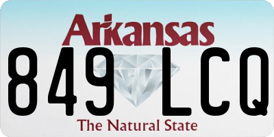 AR license plate 849LCQ