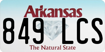 AR license plate 849LCS