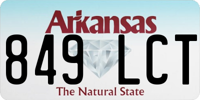 AR license plate 849LCT