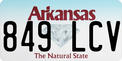 AR license plate 849LCV