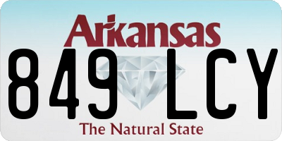 AR license plate 849LCY