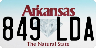 AR license plate 849LDA