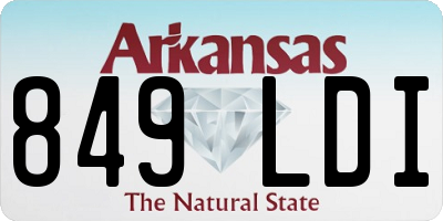 AR license plate 849LDI