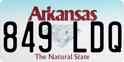 AR license plate 849LDQ
