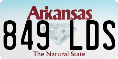 AR license plate 849LDS