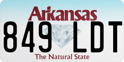 AR license plate 849LDT