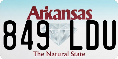 AR license plate 849LDU