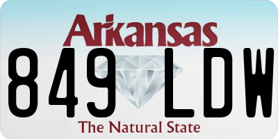 AR license plate 849LDW