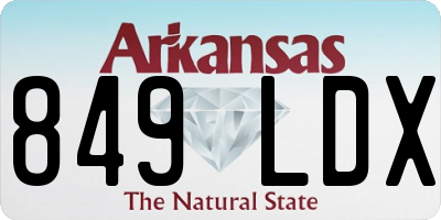 AR license plate 849LDX
