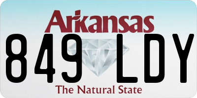 AR license plate 849LDY