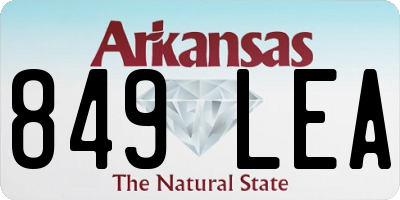 AR license plate 849LEA