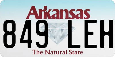 AR license plate 849LEH