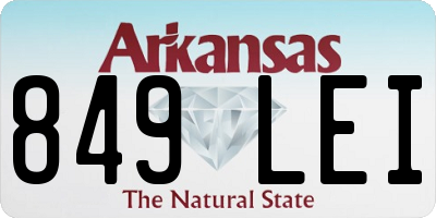AR license plate 849LEI