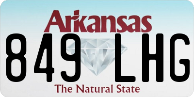 AR license plate 849LHG