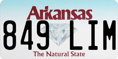 AR license plate 849LIM