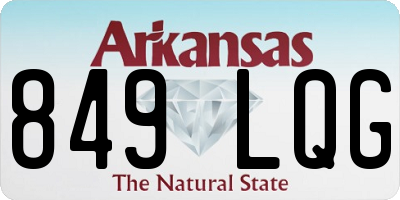 AR license plate 849LQG