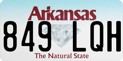 AR license plate 849LQH