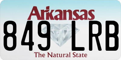 AR license plate 849LRB