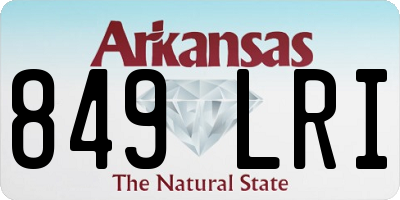 AR license plate 849LRI