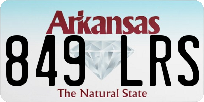 AR license plate 849LRS