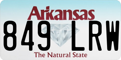 AR license plate 849LRW