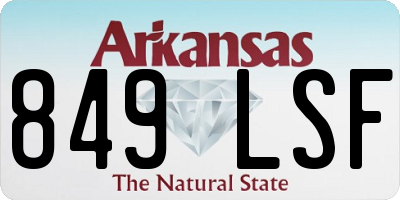 AR license plate 849LSF