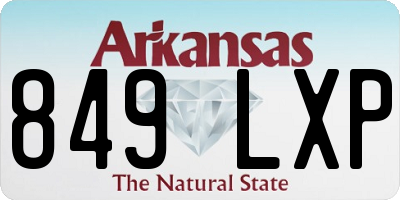 AR license plate 849LXP