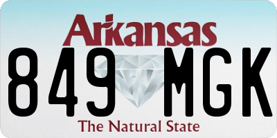AR license plate 849MGK