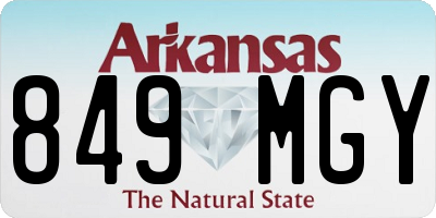 AR license plate 849MGY