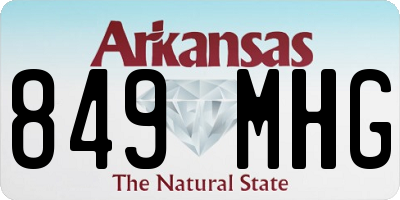 AR license plate 849MHG