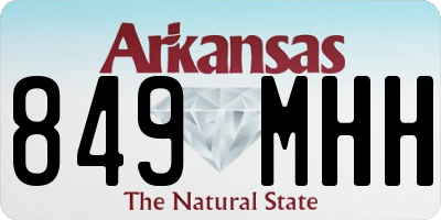 AR license plate 849MHH