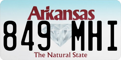 AR license plate 849MHI